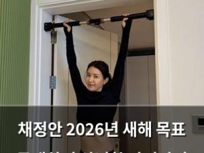 채정안 2026년 새해 목표 공개하며 완벽한 자기관리 화제