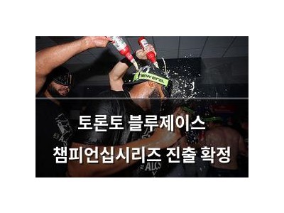 토론토 블루제이스 챔피언십시리즈 진출 확정